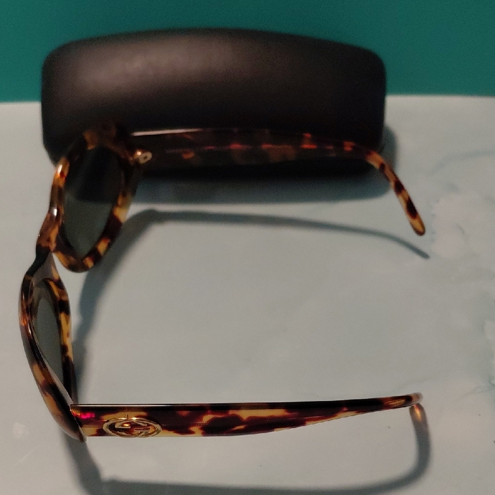 Vintage GUCCI GG2400/N/S 02Y 54mm Tortoise Oval Sunglasses 🕶😎 - Picture 3 of 6